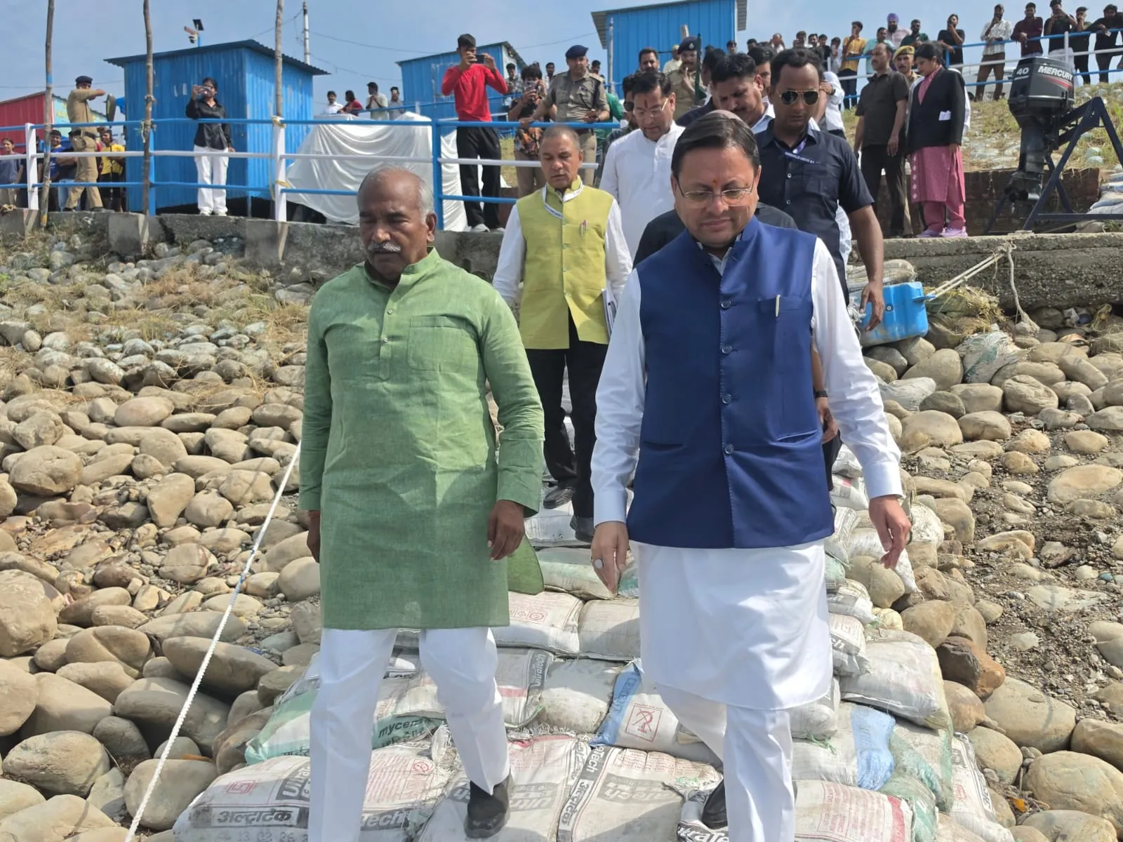 गदरपुर में अंतरराष्ट्रीय क्याकिंग-कैनोइंग प्रतियोगिता की तैयारियों का मुख्यमंत्री ने लिया जायजा